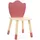 Classic World Kinderstuhl Grace 28 x 28 x 48,9 cm Kiefer rot