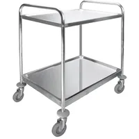 Lacor Lacor-66249-Abnehmbarer Servicewagen 2 Ablagen, Metall, 82x64,5x94,5 cm