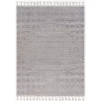 mazovia Designteppich Geometrische Bögen Wohnzimmer, Schlafzimmer, Esszimmer, Büro, 160 x 230 cm, Fußbodenheizung grau 160 x 230 cm