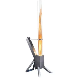 Green Flame Outdoor Lounge Pellet-Terrassenheizung – BPH-R80 – Edelstahl – gasfrei