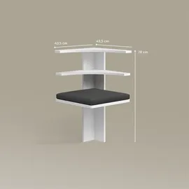 livinity® Esszimmer-Eckbank, Weiß, 43.5 x 43.5 cm