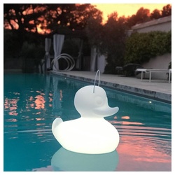 Licht-Trend Dekolicht Schwimmfähige Akku-LED-Leuchte Duck-Duck S Weiß weiß