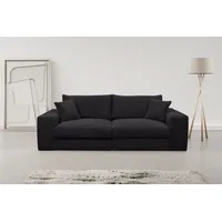 WERK2 Big-Sofa Rozzana, mit losen Rückenkissen grau