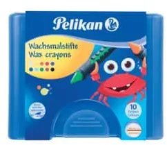 Wachsmalstift 10er-Et 655/10 PELIKAN 723155 wasserlösllch