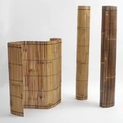 BambusBASIS Sichtschutz aus Bambusleisten Dunkel (Wulung) 900 mm 3000 mm
