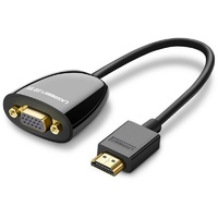 Ugreen 40253 Videokabel-Adapter 0,25 m HDMI Typ A (Standard) VGA (D-Sub) Schwarz