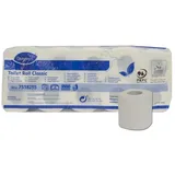 Toilettenpapier Classic, Toilettenpapier weiß aus Zellstoff, 2-lagig, 16,8m/Rolle (Ø 98mm), 160 Blätter/Rolle, umweltzertifiziert | Packung (10 Stück)