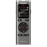 Philips DVT2075 VoiceTracer, Diktiergerät, Aufnahmegerät, MP3, Stereo, Li-on Akku. Sembly AI zur Spracherkennung für mehrere Sprecher, Automatische Erstellung von Zusammenfassungen