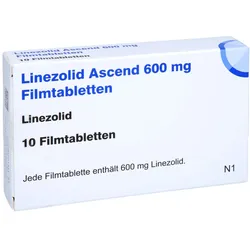 Linezolid Ascend 600 mg Filmtabletten 10 St