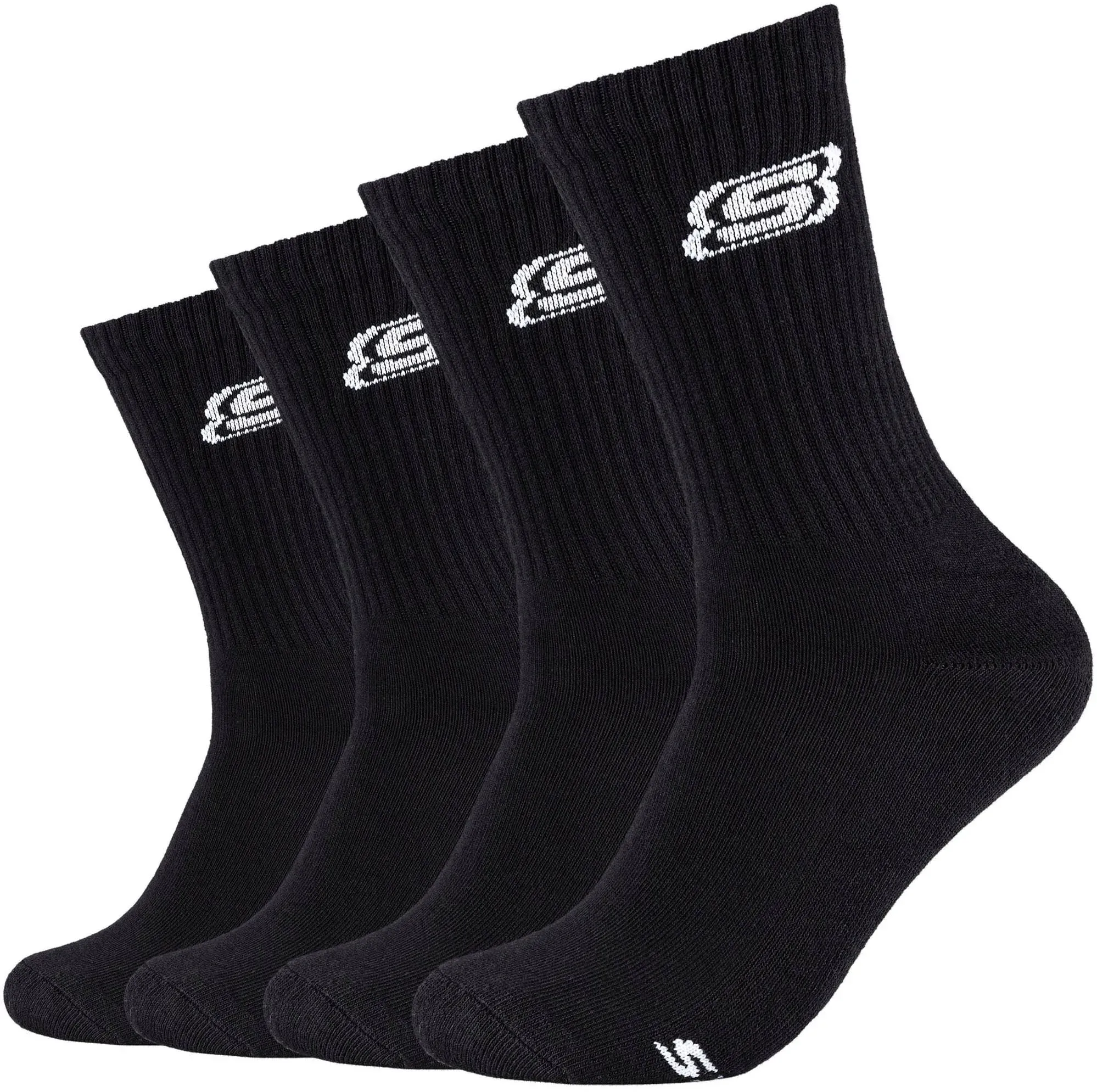 Skechers Socken, (4er Pack), mit verstärkter Ferse & Spitze für lange Haltbarkeit Skechers schwarz 39 (42)