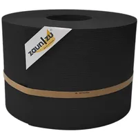 zaunzu® Sichtschutz Rille PP 50 m schwarz Metall