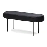 Möbel Kraft Sitzbank Schwarz 100 x 38 x 35 cm
