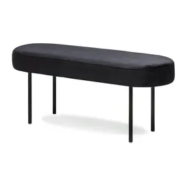 Möbel Kraft Sitzbank Schwarz 100 x 38 x 35 cm