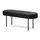 Möbel Kraft Sitzbank Schwarz 100 x 38 x 35 cm