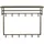 KAWOLA Wandgarderobe AUREA Metall 12 Haken Braun
