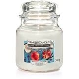 Yankee Candle Duftkerze Mittleres Glas Pomegranate Coconut 340 g, weiß