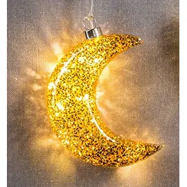HGD Glasmond-LED beleuchtet, Gold Dekor