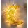 HGD Glasmond-LED beleuchtet, Gold Dekor