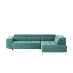 Ecksofa  Arte , türkis/petrol , Maße (cm): B: 284 H: 97 T: 200.0