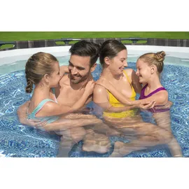 BESTWAY Steel Pro Max Frame Pool Set 366 x 100 cm holzoptik inkl. Filterpumpe