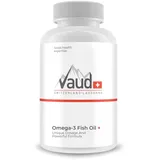 VAUD® Omega 3 Fischöl Kapseln Hochdosiert - 90 Kapseln - Hochdosiert Mit 2000 mg Omega 3, EPA und DHA (in Triglycerid-Form) - 100% Natürlich - Laborgeprüft - Hergestellt in der Schweiz