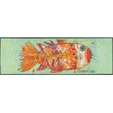 Wash+Dry Funky Fish 60 x 180 cm Mehrfarbig