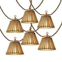 Lumisky Lichterkette Solar 13 m spritzwassergeschützt beige