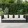 vidaXL Outdoor-Lounge-Bett schwarz