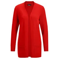 GOLDNER Langarm Feinstrick-Cardigan rot 38