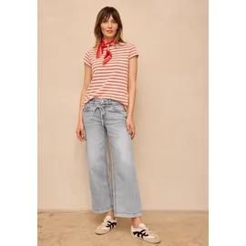 street one studio Cropped Wide Leg Jeans, im Loose Fit Light Grey wash), 27 - 27W / 28L
