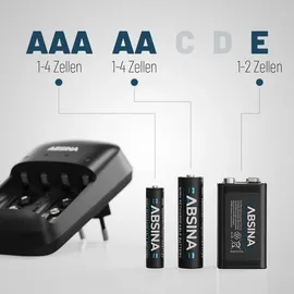 Absina Akku-Ladegerät X4 9V
