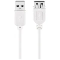 goobay 96197 USB 2.0 Hi-Speed Verlängerungskabel 0,6 m weiß