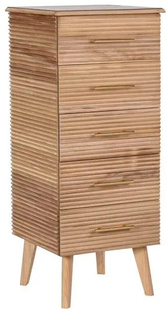 Kommode DKD Home Decor Gold Hellbraun Holz Paulonia-Holz Holz MDF Scandi 45 x 40 x 100 cm 42 x 40 x 100 cm