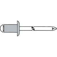 Gesipa Blindniet Nietschaft dxl 6x16mm Alu./STA 250 St.GESIPA