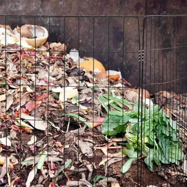 Relaxdays Komposter Metall, 2er Set, schwarz