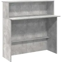VidaXL Empfangstheke Betongrau 100x50x103,5 cm Holzwerkstoff - Grau
