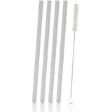 BestLivings Strohhalme aus Glas 20 cm 4 St. Transparent