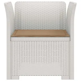 vidaXL 1-Sitzer Sessel 1 x 1 x 1 cm weiß
