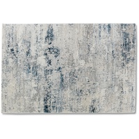 ASTRA Teppich Antea — Moderne Kurzflor Teppiche — Zimmerteppich im Vintage Design — (160x230cm, blau/Creme Vintage)