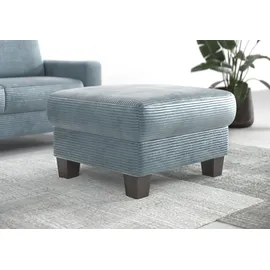 Home Affaire Polsterhocker Summer Cord 77 x 48 x 67 cm Blau/Grau
