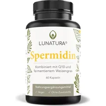 Lunatura Spermidin mit Q10 und fermentiertem Weizengras – 60 Kapseln