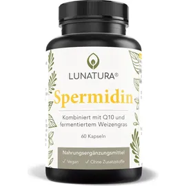 Lunatura Spermidin mit Q10 und fermentiertem Weizengras – 60 Kapseln