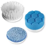 Clean Maxx Reinigungsbürste Ersatzbürsten-Set Blau/Bunt 3 St.
