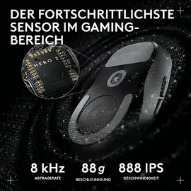 Logitech Pro X Superlight 2 DEX Schwarz