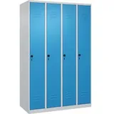 Californian Products CP Spind Classic Plus lichtblau, lichtgrau 080000-40 S10004, 4 Schließfächer 120,0 x 50,0 x 185,0 cm