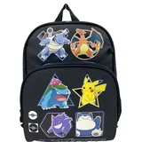 Pokémon CYPBRANDS Unisex Kinder Pokémon Mochila 30 cm-Geo Rucksack, Schwarz