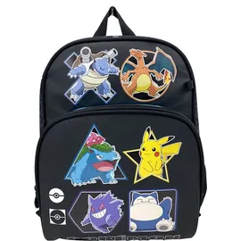 Pokémon CYPBRANDS Unisex Kinder Pokémon Mochila 30 cm-Geo Rucksack, Schwarz
