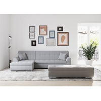 Domo Collection Treviso viele Bezüge, auch in Cord, Schlafsofa, B/T/H: 267/80/83 cm«, grau