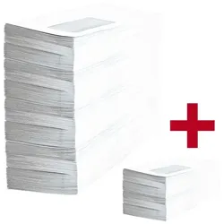 OTTO Office 1000er-Pack Briefumschläge DL mit Fenster und Haftklebung inkl. 500er-Pack Brief weiß, 22x11 cm