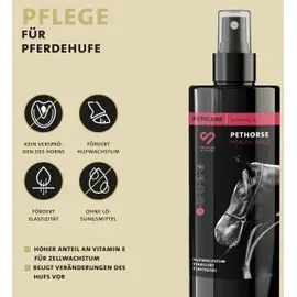 Peticare Huföl für Pferde fördert nachhaltig Hufwachstum | Elastizität am Huf